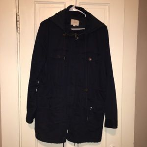 Perfect fall navy blue LOFT cargo jacket